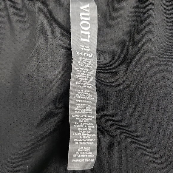 Vuori Womens The Rise The Shine Clementine Shorts Sz XS Black/Gray Camo Running - Picture 10 of 10